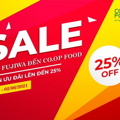 Giảm 25% khi mua nước ion Fujiwa qua Coop Food