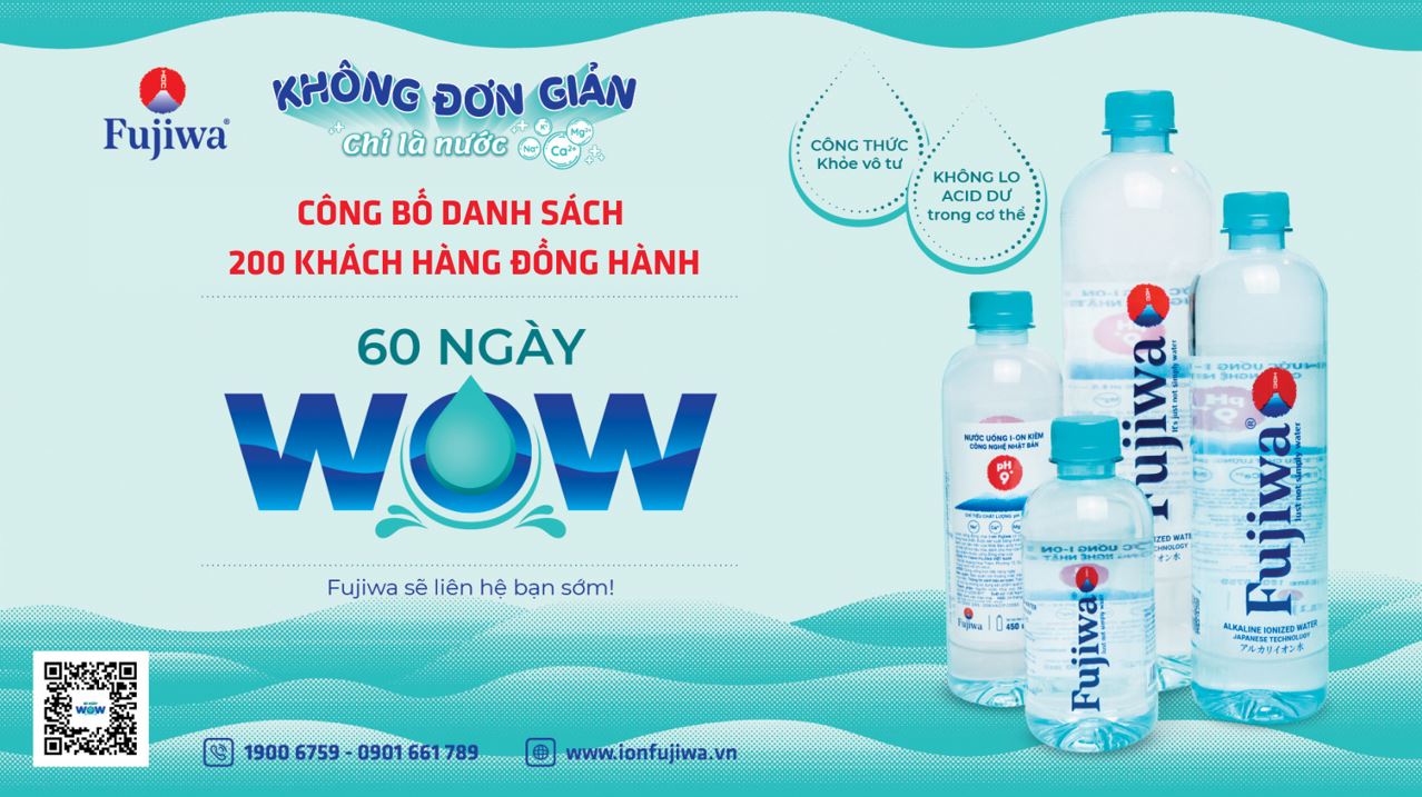 Fujiwa Vietnam Công Bố Danh Sách 200 Khách Hàng Đồng Hành "60 NGÀY WOW"